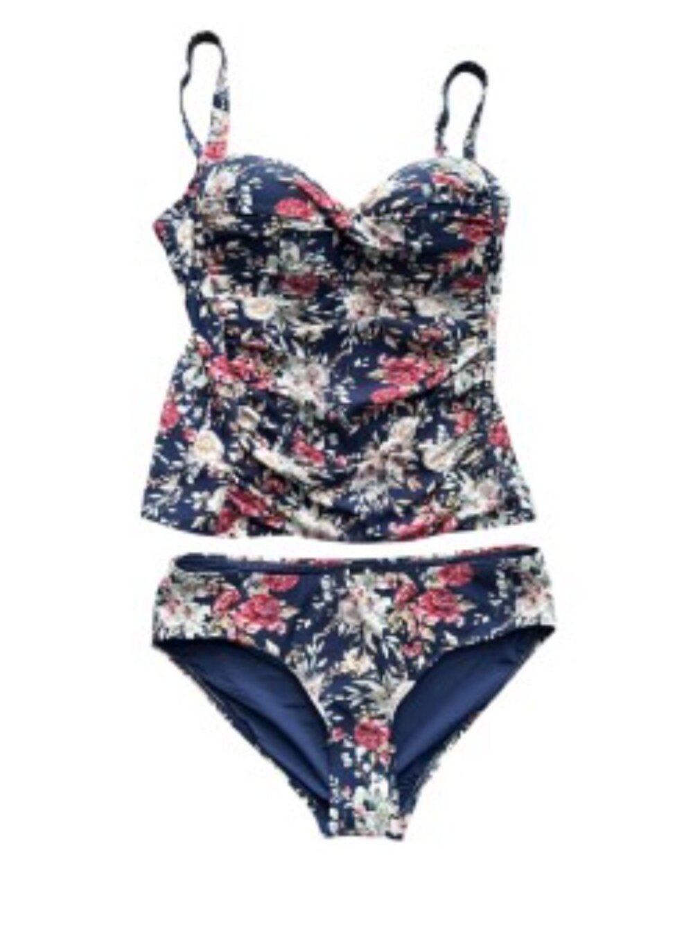 NWT Nip Tuck Navy Floral Interlude Joanne Tankini 10
